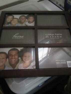 Picture Frame holds six 4x6 photos